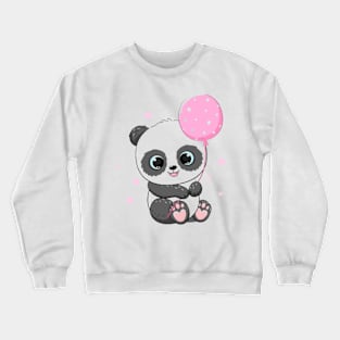 panda balloon Crewneck Sweatshirt